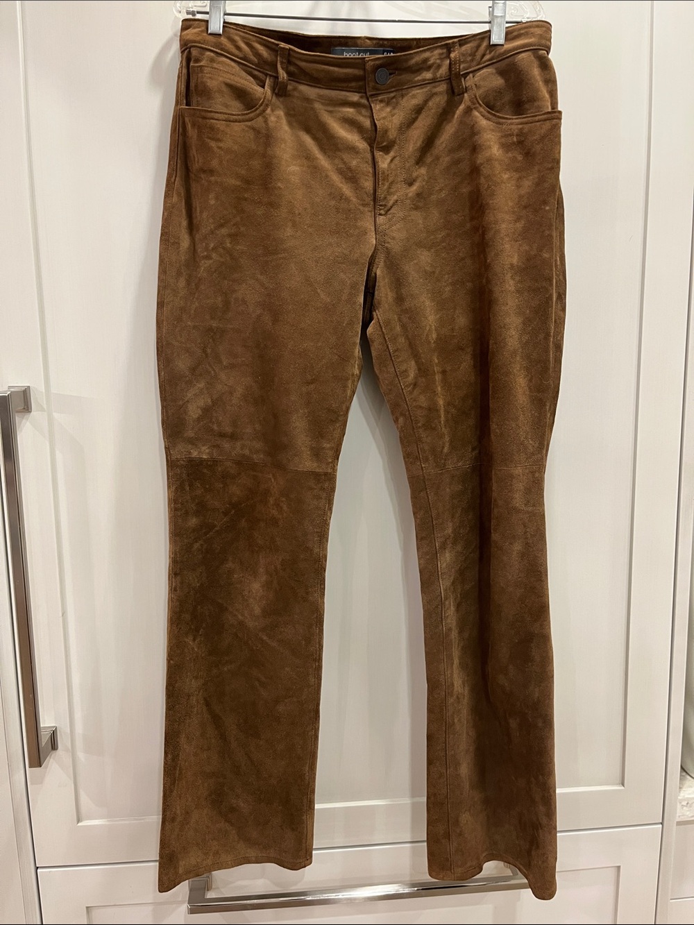 Gap Bootcut Calf Suede Brown lined Pants